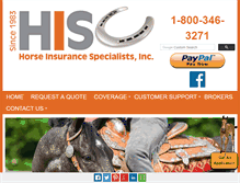 Tablet Screenshot of horse-insurance.com